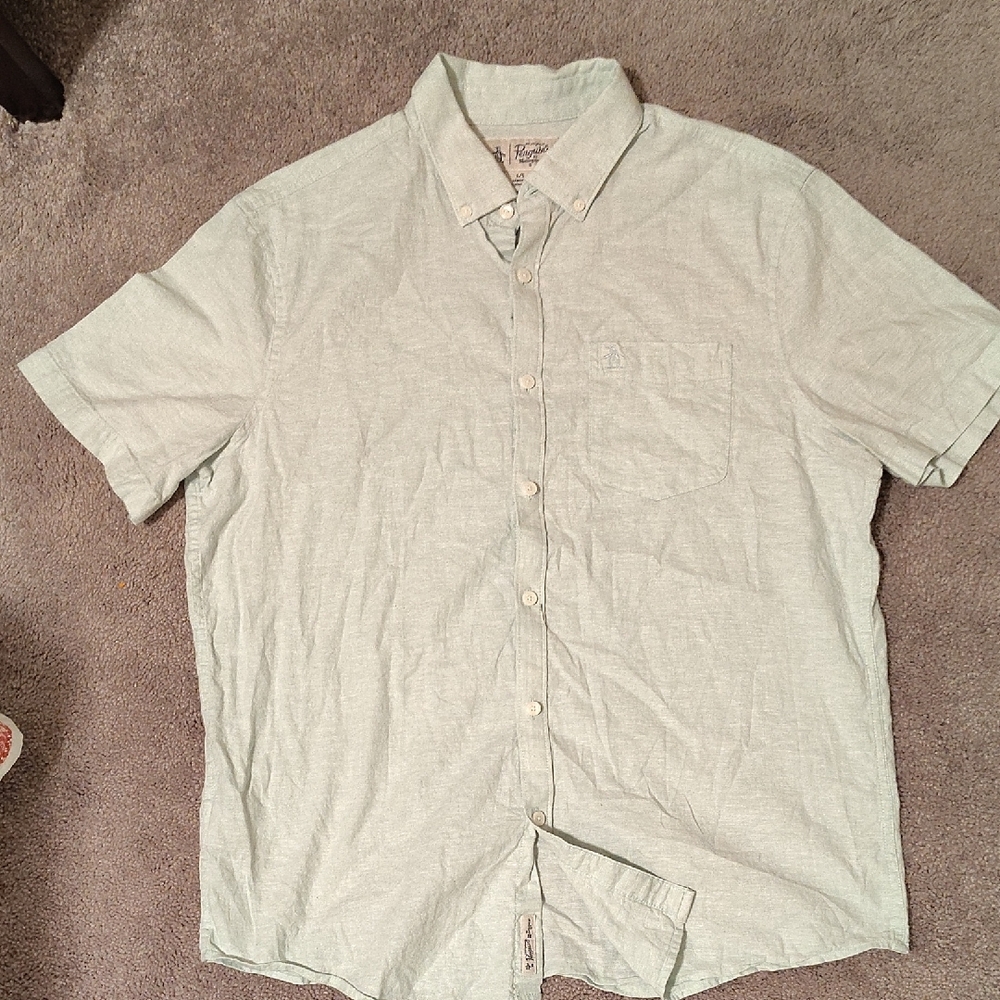 Men's Light Green Casual Shirt